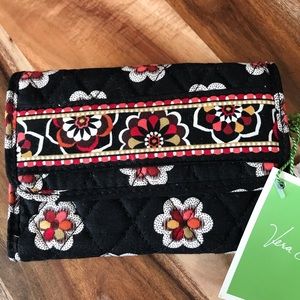 NEW Vera Bradley Tri-fold Euro Wallet floral plaid